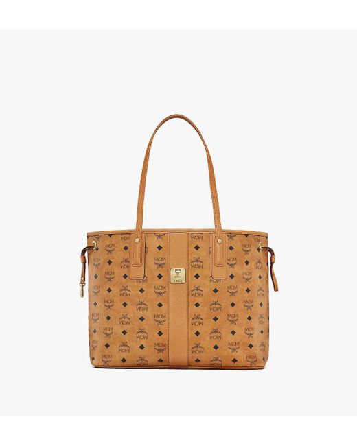 MCM Reversible Liz Shopper Medium Tote Bag In Brown | Lyst