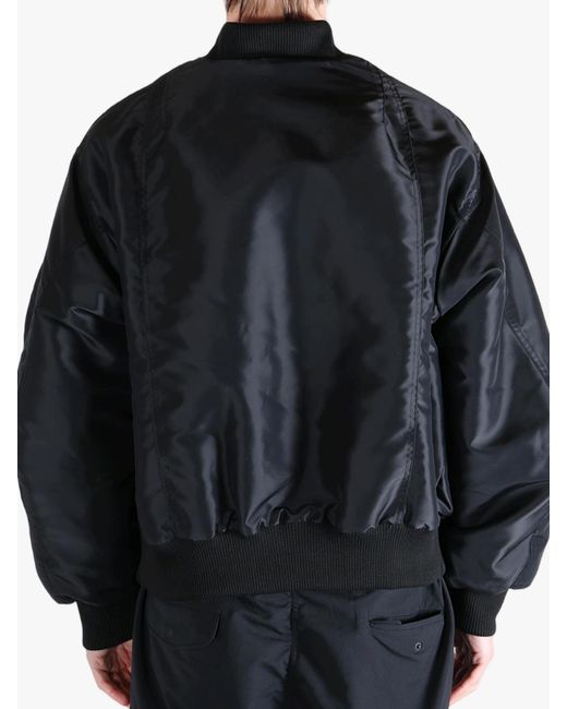 HELLSTAR Black Core Logo Bomber Jacket for men