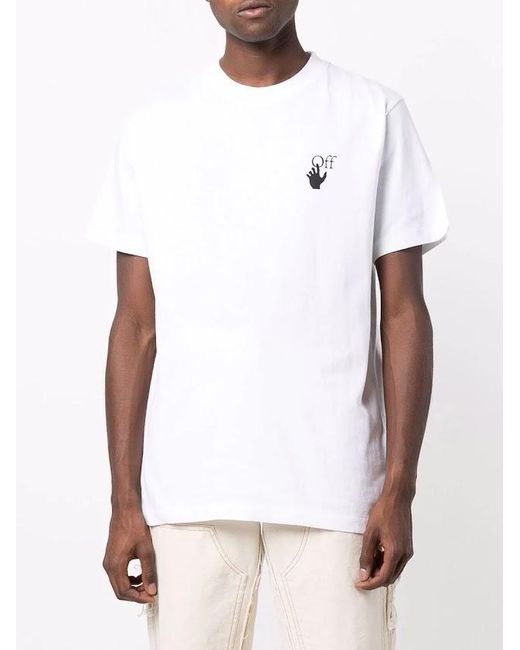off white slim tee