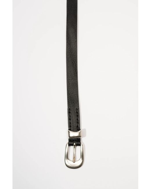 Our Legacy Unisex 2cm Belt in Black | Lyst
