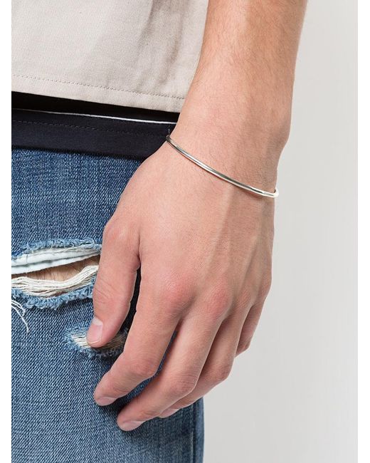 Werkstatt:münchen Bangle Hook Hammered M2640 Ha in Metallic | Lyst