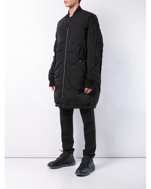 Ziggy Chen Black Down Bomber Jacket for men