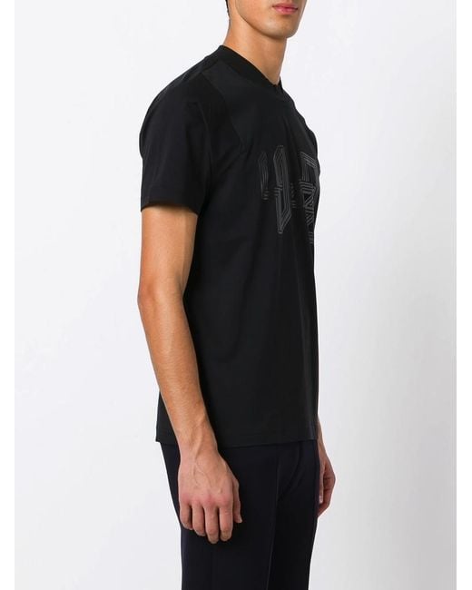 Y-3 Black Tech Logo Tee for men