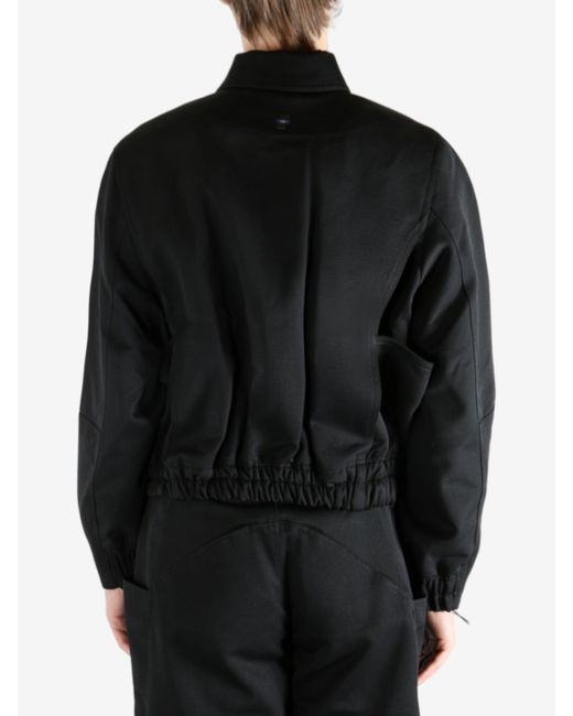 Adererror Black Elasticized Cuffs Hem Jacket for men