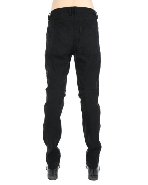 Ziggy Chen Black Patch Work Slim Pants for men