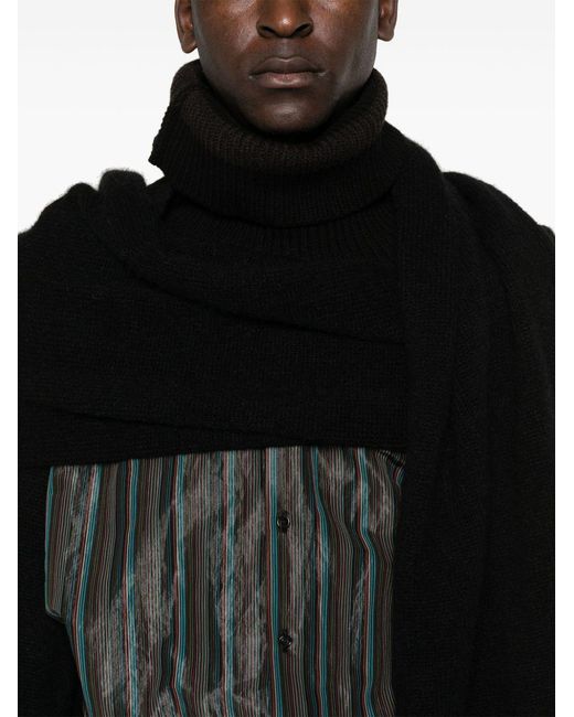 Dries Van Noten Black Modest Scarf for men
