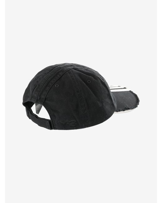 Y-3 Black Stripes Caps