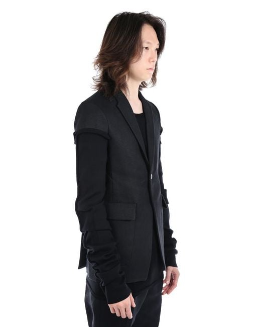 Rick Owens Black Weakiling Jacket for men