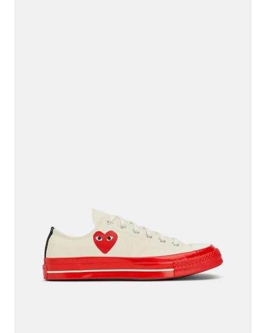 comme des garcons low top white