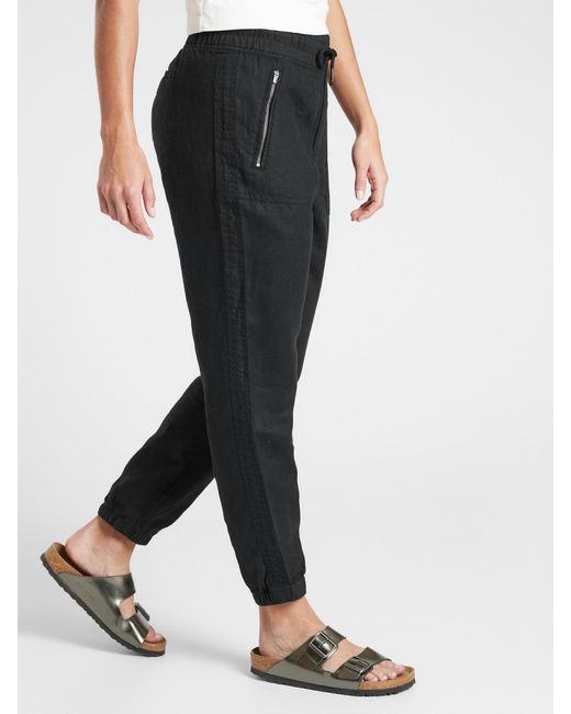 athleta linen jogger