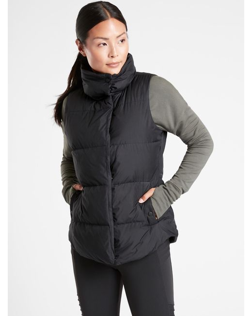 athleta black vest