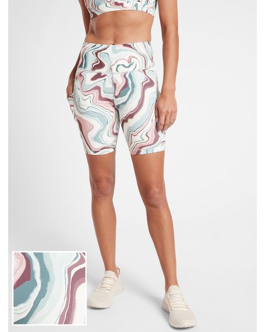 Athleta Ultimate Stash Pocket Printed 7 