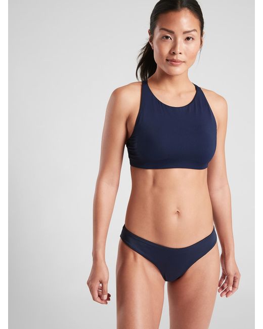 athleta high neck bikini