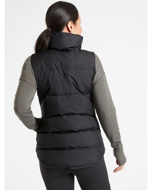 athleta black vest