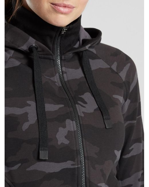 athleta camo sweatshirt