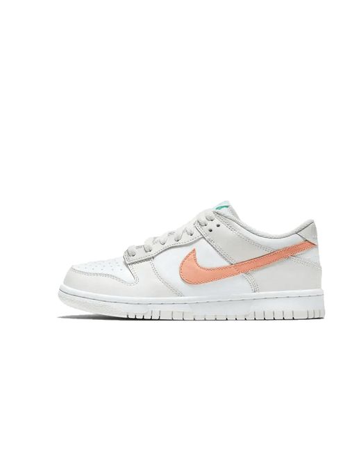 dunk low white bone peach aqua