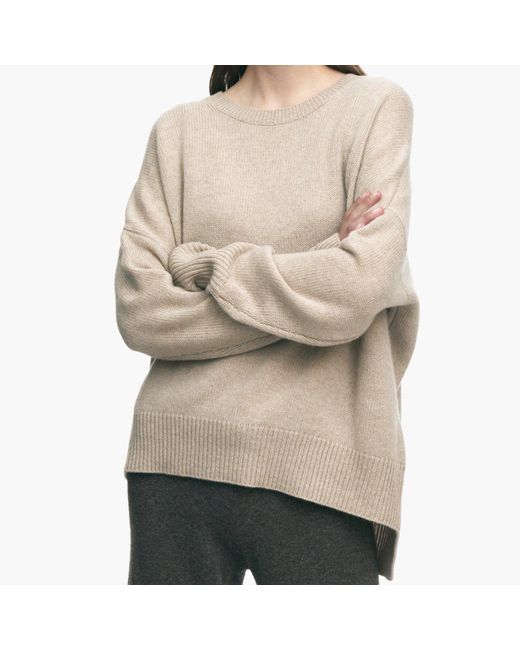 Lisa Yang Mila Cashmere Sweater in Natural | Lyst