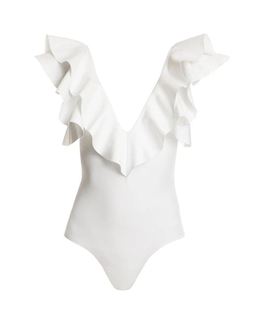 Maygel Coronel Synthetic Santa One Piece Swimsuit In White Lyst