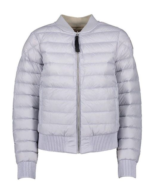 Parajumpers Leila Reverse Puffer Jacket in White - Lyst