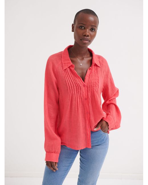 Nrby Lydia Gauze Linen Pleat Front 