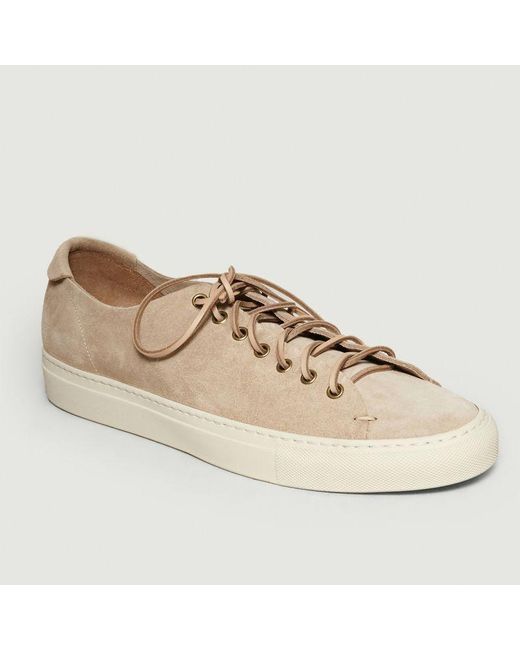 Buttero Suede Tanino Trainers Nude in Natural for Men - Lyst