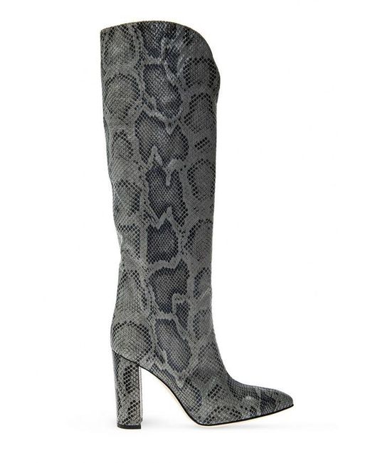 Paris Texas Boots in Grey (Gray) - Lyst