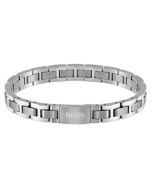 BOSS by HUGO BOSS Gents Essentials Bracelet in Silver (Metallic) for Men -  Lyst