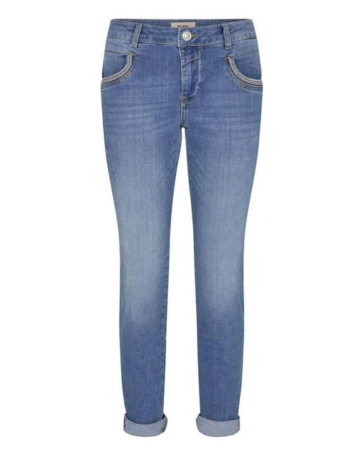 Mos Mosh Denim Naomi Dive Jeans in Blue | Lyst