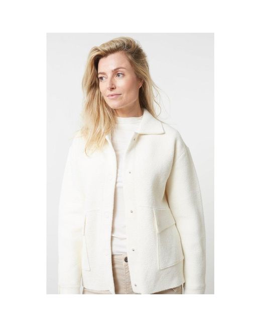 Yaya Knitted Jacket in White Lyst