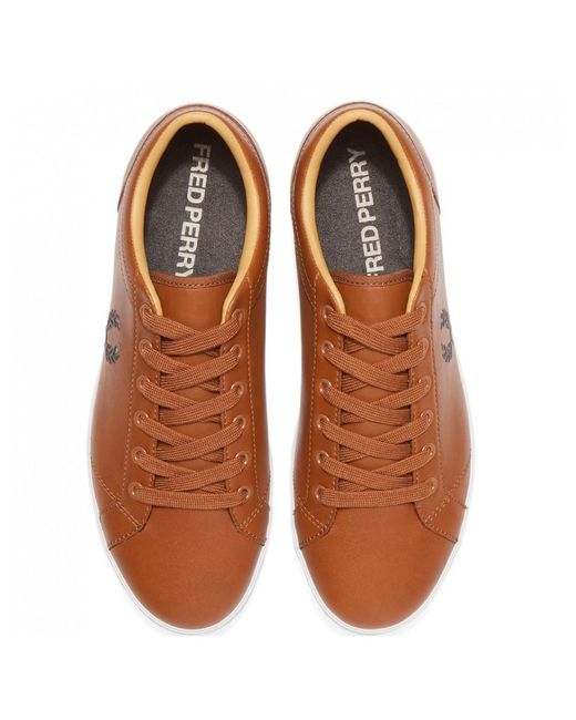 fred perry brown trainers