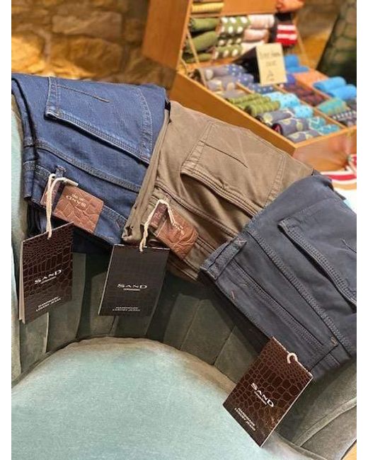 Sand Burton Suede Touch Trousers in 