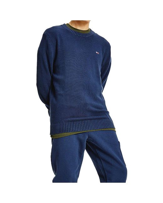 tommy hilfiger navy v neck jumper