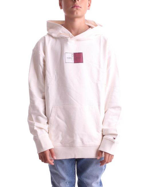 Tommy Hilfiger Sweaters White in Pink | Lyst