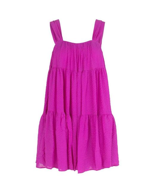 Stine Goya Purple Benedicte Dress - Flamingo