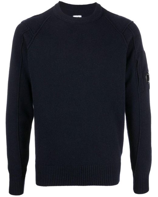 C.P. Company Jumper With Logo At Sleeve in Blue for Men | Lyst