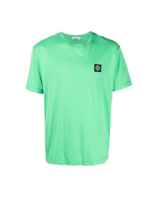 Stone Island T-shirts And Polos in Green for Men - Lyst