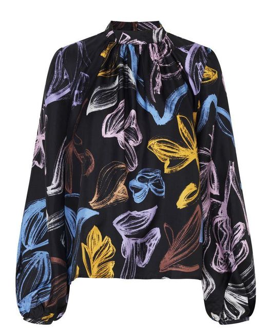 Stine Goya Silk Leana Tulips Blouse - Lyst