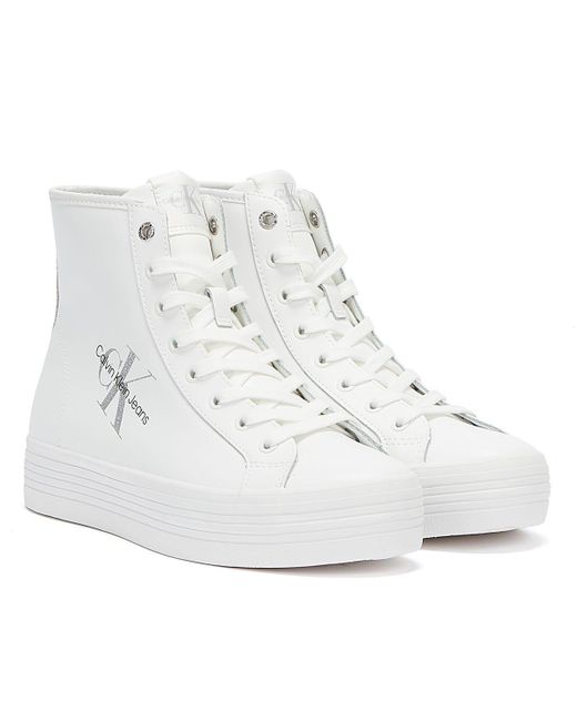 vulcanised flatform trainers