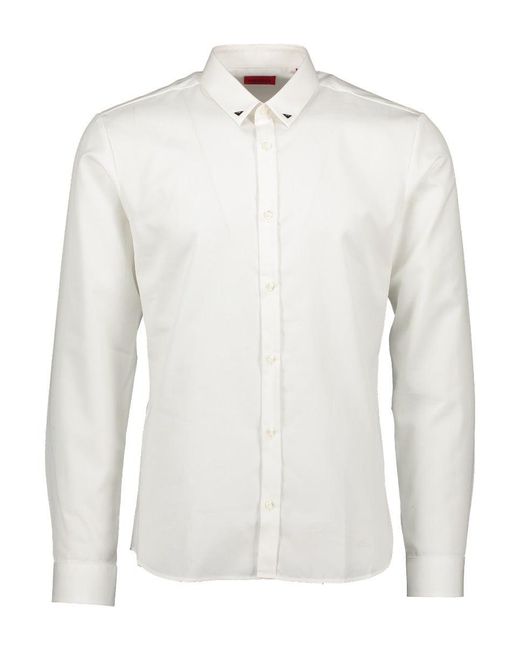 HUGO Cotton Ero3 Shirt in White for Men 