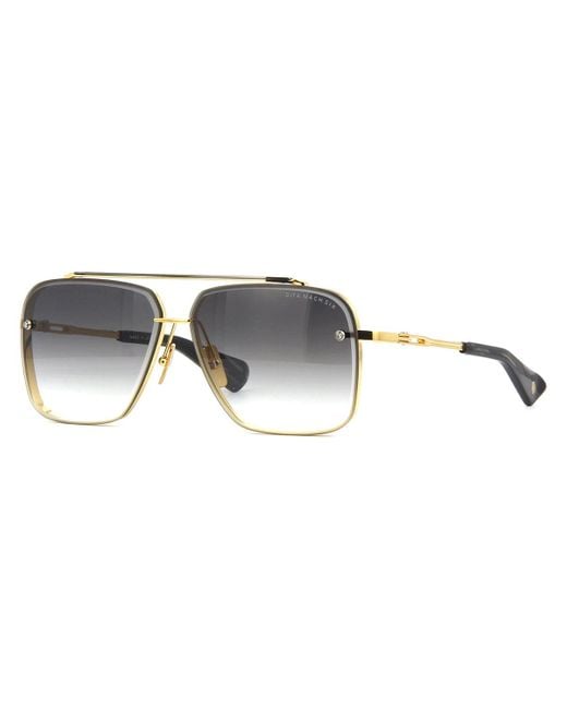 Dita Eyewear Mach Six Dts121 01 Yellow Gold And Black Rhodium | Lyst