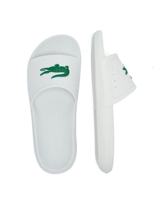 green lacoste sliders