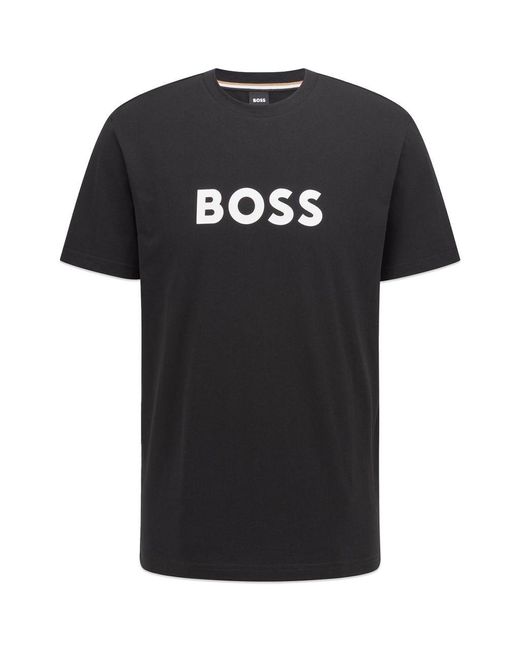BOSS by HUGO BOSS Cotton Rn T-shirt in Black for Men | Lyst Canada