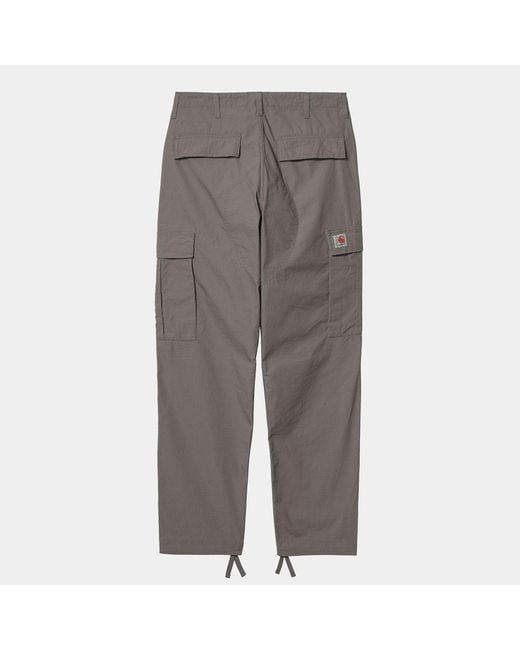 Carhartt Cotton Wip Aviation Cargo Pant Anchor (rinsed) in Grey (Gray