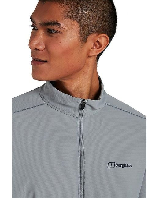 Berghaus Fleece 24/7 Long Sleeve Zip Base Layer in Grey (Gray) for Men -  Lyst