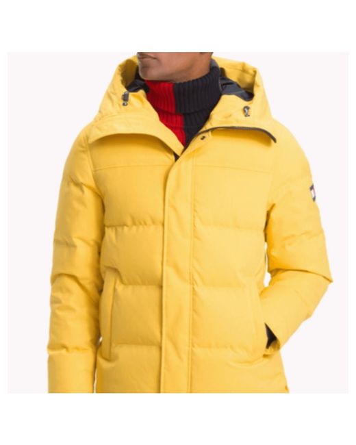 Tommy Hilfiger Heavy Canvas Down Jacket in Yellow for Men | Lyst Australia