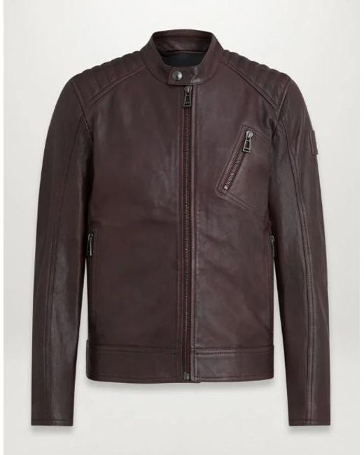 Belstaff Leather Oxblood V Racer 2.0 Jacket in Brown for Men - Save 53% |  Lyst