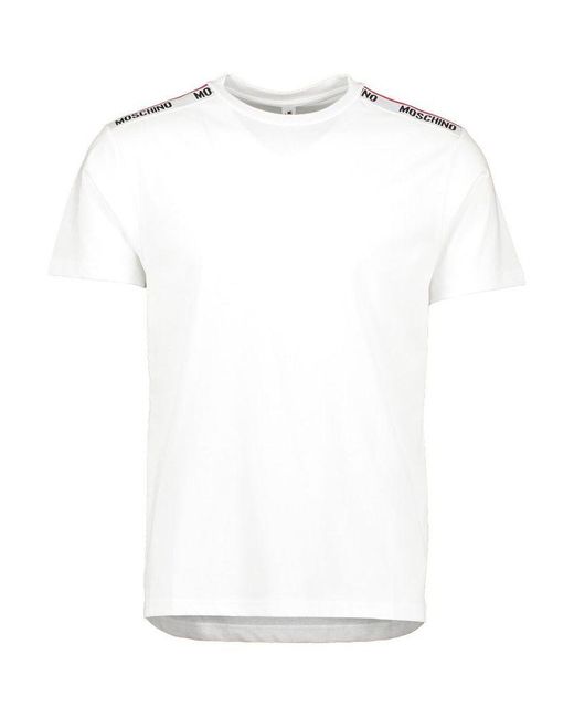 Moschino Loungewear Tape Logo T Shirt 