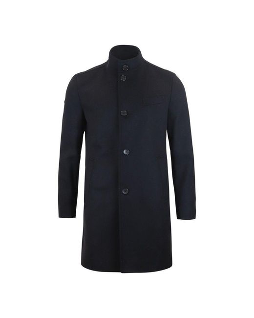 BOSS by HUGO BOSS Wool Shanty3 Coat in Black for Men | Lyst UK