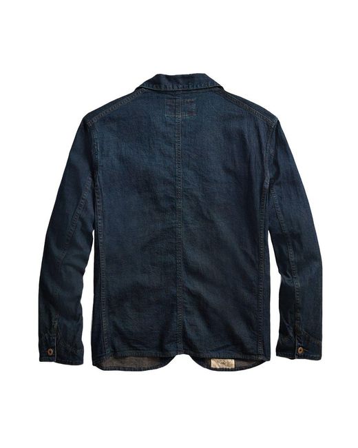 RRL Selvedge Denim Engineer Jacket in 
