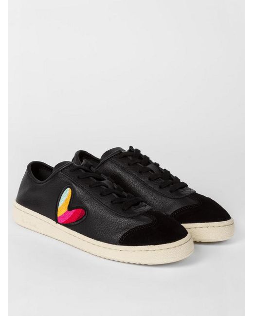 Paul Smith Swirl Heart Embroidered ziggy Trainers W1s-zig27-gset-79 in  Black | Lyst